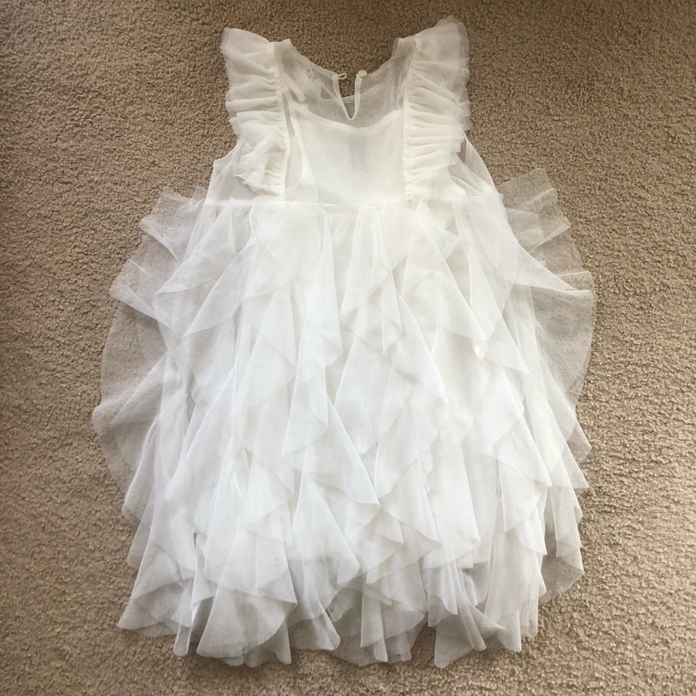 White Luna Luna flower girl dress - Picture 2 of 7